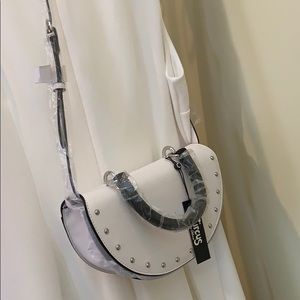 Circus Half Moon Shoulder Bag White